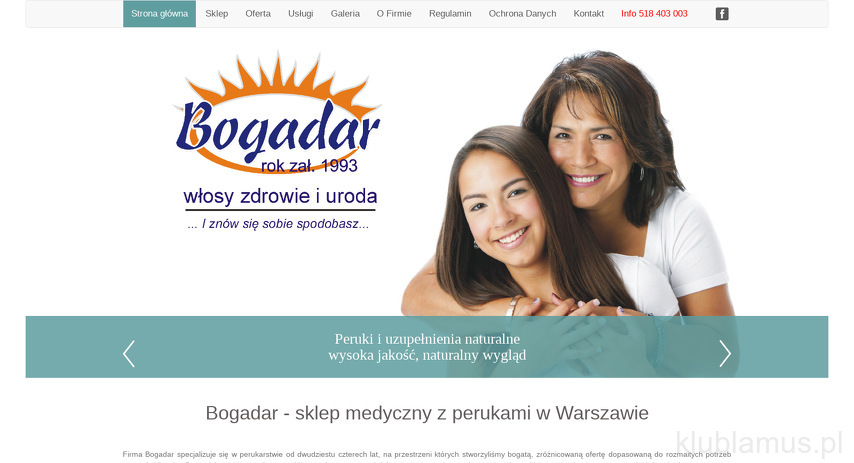 BOGADAR sklep medyczny i perukarstwo Bożena Kamińska-Szuwar