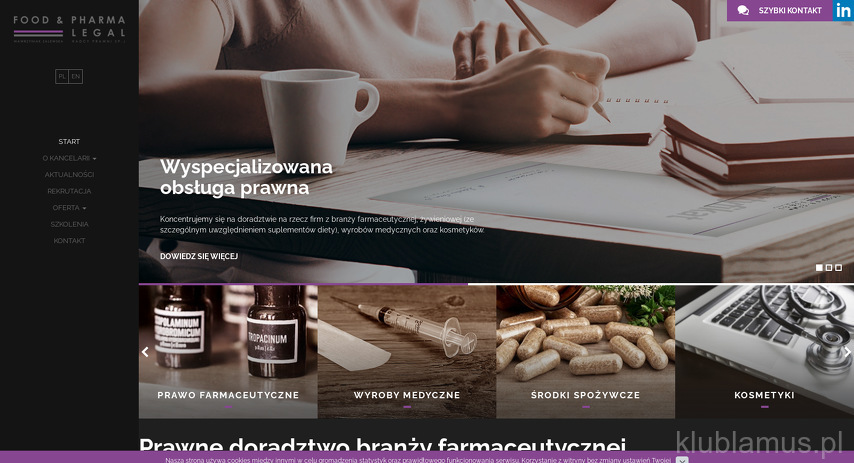 Food & Pharma Legal.Wawrzyniak Zalewska Radcy Prawni Sp. j.