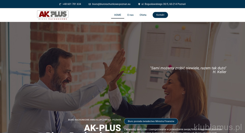 AK-PLUS Biuro Rachunkowe Anna Klupczyńska