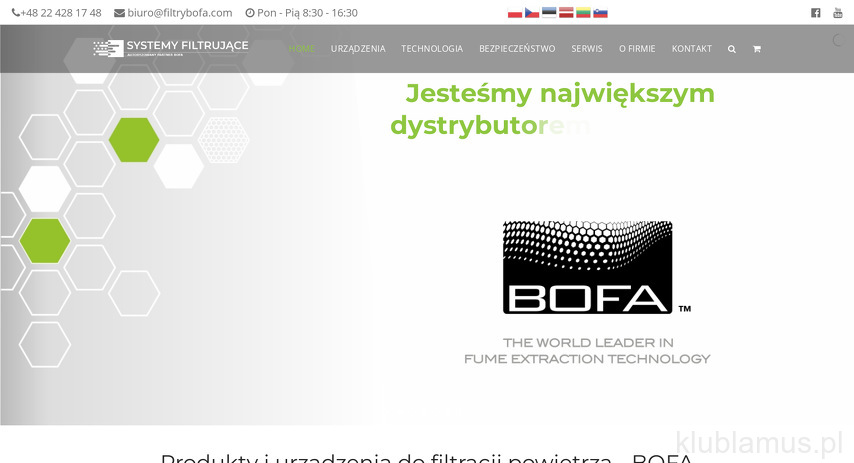 BOFA Systemy filtrujące
